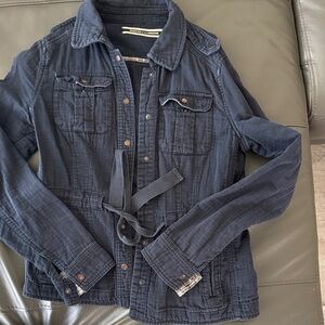 Anthropologie Dark Blue Utility Jacket